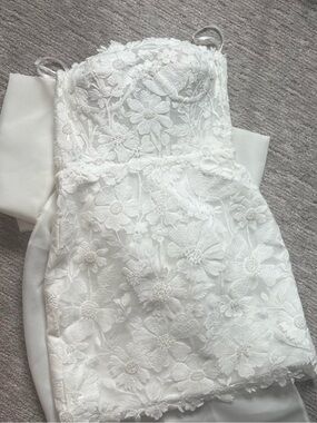 Untamed Petals Rosalie Bow Mini Dress